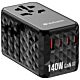 Verbatim UTA-10 140W GaN III Universal Travel Adapter with 2 x USB-C PD 3.1 & QC 4+, 1 x USB-C PD 3.0 & 1 x USB-A QC 3.0 ports