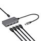 StarTech.com 4-Port USB-A Hub, 5Gbps, Bus Powered, USB-A to 4x USB-A Hub with USB-C Auxiliary Power Input, 1ft/30cm Host Cable, Portable Desktop/Laptop USB Hub