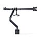 StarTech.com Crossbar Triple Monitor Desk Mount For Up To Three 27in Screens, VESA 75x75/100x100, Tool-Less Arm Adjustments, C-Clamp/Gmet, Spring-Assisted Arm