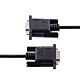 StarTech.com 3m RS232 Serial Null em Cable, Crossover Serial Cable w/Al-Mylar Shielding, DB9 Serial COM Port Cable Female to Male, Compatible w/DTE Devices, Black, F/M