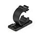 StarTech.com 100 Adhesive Cable Management Clips Black - Network/Ethernet/Office Desk/Computer Cord Organizer - Sticky Cable/Wire Holders - Nylon Self Adhesive Clamp UL/94V-2 Fire Rated