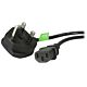 StarTech.com 3ft (1m) UK Computer Power Cable, BS 1363 to C13, 18AWG, 10A 250V, Replacement AC Power Cord, Kettle Lead / UK Power Cord, PC Power Supply Cable, TV Power Cable