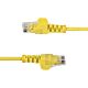 StarTech.com 5m Yellow Slim CAT6 Ethernet Cable, Snagless, 100W PoE, UTP, LSZH, 28AWG Pure Bare Copper Wire, Slim RJ45 Network Patch Cord w/Strain Reliefs, Individually Tested