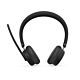 Lenovo 6550 Headset Wireless Head-band Office/Call center USB Type-C Bluetooth Black