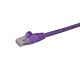 StarTech.com 5m CAT6 Ethernet Cable - Purple CAT 6 Gigabit Ethernet Wire -250MHz 100W PoE RJ45 UTP Network/Patch Cord Snagless w/Strain Relief Individually Tested