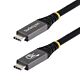 StarTech.com 50cm (1.6ft) USB4 Cable, 80Gbps, USB-IF  USB-C Cable, 240W PD, 8K 120Hz/4K 240Hz DP2.1 DP80, TPE Jacket, Thunderbolt 4 Compatible - Black USB-C Cord
