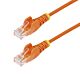 StarTech.com 2.5m Orange Slim CAT6 Ethernet Cable, Snagless, 100W PoE, UTP, LSZH, 28AWG Pure Bare Copper Wire, Slim RJ45 Network Patch Cord w/Strain Reliefs, Individually Tested