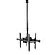 StarTech.com Dual TV Ceiling Mount - Back-to-Back Heavy Duty Hanging Dual Screen Mount with Adjustable Telescopic Pole - Tilt/Swivel/Rotate - VESA Bracket for 32”-75" Displays