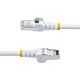 StarTech.com 7.5m CAT6a Ethernet Cable - White - Low Smoke Zero Halogen (LSZH) - 10GbE 500MHz 100W PoE++ Snagless RJ-45 w/Strain Reliefs S/FTP Network Patch Cord
