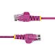 StarTech.com 2.5m Pink Slim CAT6 Ethernet Cable, Snagless, 100W PoE, UTP, LSZH, 28AWG Pure Bare Copper Wire, Slim RJ45 Network Patch Cord w/Strain Reliefs, Individually Tested