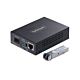 StarTech.com Gigabit Ethernet Copper-to-Fiber Media Converter, SM LC, 40km, 10/100/1000 Mbps, RJ45 to LC, Full Metal, 9K Jumbo Frames, TAA Compliant