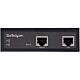 StarTech.com Industrial Gigabit PoE Injector - High Speed/High Power 90W - 802.3bt PoE++ 52V-56VDC DIN Rail UPoE/Ultra Power Over Ethernet Injector Adapter -40C to +75C Rugged