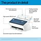 HP ScanJet Enterprise Flow 9000 s1 Sheet-fed scanner 600 x 600 DPI A3 Blue, White