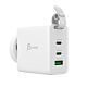 j5create 65W GaN USB-C 3-Port Traveler Charger with changeable AC plugs and USB-C cable