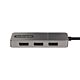 StarTech.com 3-Port USB-C Multi-Monitor Adapter, USB Type-C to 3x DisplayPort 1.4 MST Hub, Triple 4K 60Hz DP Laptop Display Extender / Splitter, HDR, Extra-Long Built-In Cable - Windows Only