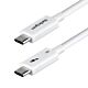 StarTech.com 2.6ft (80cm) Thunderbolt 5 Cable, 80Gbps/Up to 120Gbps, 240W PD, 8K 60Hz,  Thunderbolt Cable, Compatible w/Thunderbolt 4/USB4/USB-C - White