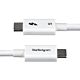 StarTech.com 2.6ft (80cm) Thunderbolt 5 Cable, 80Gbps/Up to 120Gbps, 240W PD, 8K 60Hz,  Thunderbolt Cable, Compatible w/Thunderbolt 4/USB4/USB-C - White