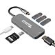 Plugable Technologies USB-C Hub 7-in-1, Driverless USB C Hub Compatible with Mac, Windows, Chebook, USB4, Thunderbolt 4, and More (4K HDMI, 3 USB 3.0, SD & microSD Card Reader, 100W Charging)