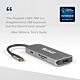 Plugable Technologies USB-C Hub 7-in-1, Driverless USB C Hub Compatible with Mac, Windows, Chebook, USB4, Thunderbolt 4, and More (4K HDMI, 3 USB 3.0, SD & microSD Card Reader, 100W Charging)