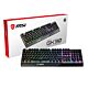MSI VIGOR GK30 RGB MEMchanical Gaming Keyboard ' UK Layout, MECH. Membrane switches, 6-Zone RGB Lighting, RGB Mystic Light, water repellent keyboard design'