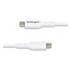 StarTech.com 1m (3.3ft) White USB-C Charging Cable 2-Pack, USB C Cable, USB 2.0 Type-C Laptop Charger Cord, 60W 3A Power Delivery, TPE Jacket, USB-C Data Transfer Cable, M/M