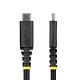 StarTech.com 2m (6ft) USB4 Cable, 20Gbps, USB-IF  USB-C Cable, 240W PD EPR, 4K 120Hz DP 1.4, TPE Jacket, Black USB-C Cord
