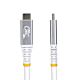 StarTech.com 1.5m (5ft) USB4 Cable, 80Gbps, USB-IF  USB-C Cable, 240W PD, 8K 120Hz/4K 240Hz DP2.1 DP80, TPE Jacket, Thunderbolt 4 Compatible - White USB-C Cord