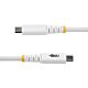 StarTech.com 2m (6ft) USB-C Charging Cable, Durable and Ultra-Flexible, 240W (5A) PD EPR, USB 2.0 Laptop Charger Cable, USB-IF , Rugged USB-C Charging Cord - White