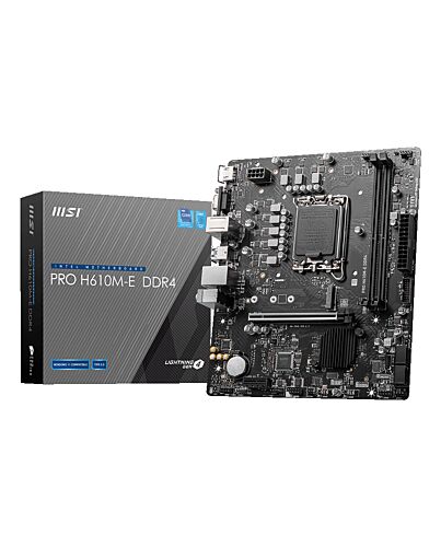 MSI PRO H610M-E DDR4 motherboard Intel H610 LGA 1700 micro ATX PRO H610M-E DDR4