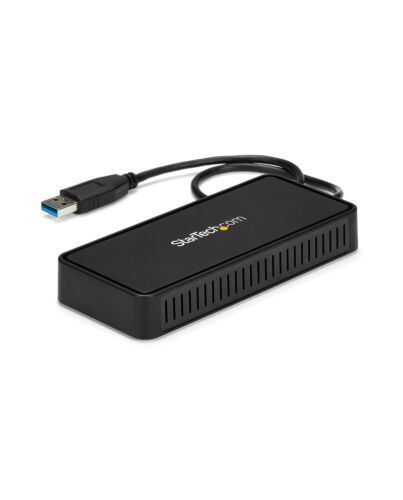 StarTech.com USB 3.0 Mini Dock - Dual Monitor USB-A Docking Station with DisplayPort 4K 60Hz Video & Gigabit Ethernet - 1ft (30cm) cable - Portable USB 3.1 Gen 1 Type-A Laptop Adapter USBA2DPGB