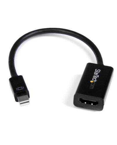 StarTech.com Mini DisplayPort to HDMI Adapter - Active mDP to HDMI Video Converter - 4K 30Hz - Mini DP or Thunderbolt 1/2 Mac/PC to HDMI Monitor/TV/Display - mDP 1.2 to HDMI Adapter Dongle MDP2HD4KS