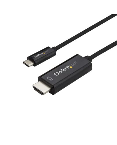 StarTech.com 3ft (1m) USB C to HDMI Cable - 4K 60Hz USB Type C to HDMI 2.0 Video Adapter Cable - Thunderbolt 3 Compatible - Laptop to HDMI Monitor/Display - DP 1.2 Alt e HBR2 - Black CDP2HD1MBNL