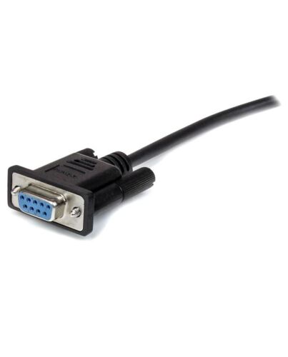 StarTech.com 2m Black Straight Through DB9 RS232 Serial Cable - M/F MXT1002MBK
