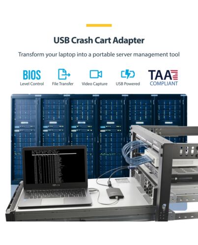 StarTech.com USB Crash Cart Adapter with File Transfer & Video Capture NOTECONS02