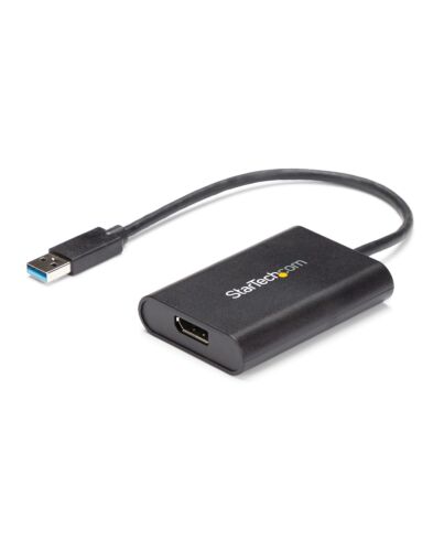 StarTech.com USB 3.0 to DisplayPort Adapter, USB DP Monitor Converter for Windows, 4K (no support for macOS/CheOS/Linux) - TAA USB32DPES2