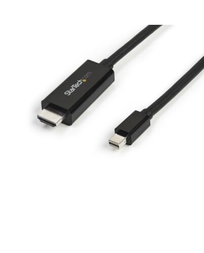 StarTech.com 10ft (3m) Mini DisplayPort to HDMI Cable - 4K 30Hz Video - mDP to HDMI Adapter Cable - Mini DP or Thunderbolt 1/2 Mac/PC to HDMI Monitor/Display - mDP to HDMI Converter Cord MDP2HDMM3MB