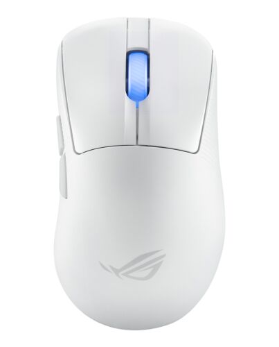 ASUS ROG Keris II Ace Wireless AimPoint White mouse Gaming Right-hand RF Wireless + Bluetooth + USB Type-A Optical 42000 DPI 90MP03N0-BMUA10