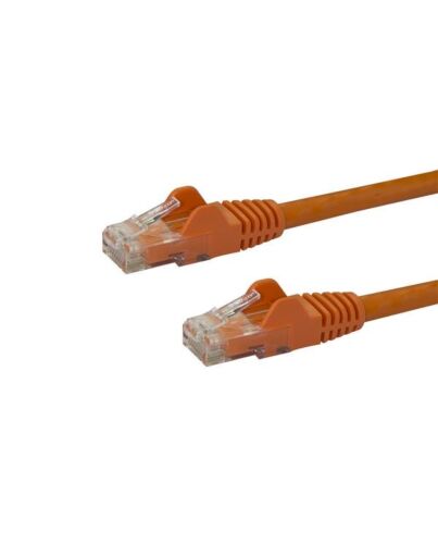StarTech.com 2m CAT6 Ethernet Cable - Orange CAT 6 Gigabit Ethernet Wire -250MHz 100W PoE RJ45 UTP Network/Patch Cord Snagless w/Strain Relief Individually Tested N6PATC2MOR