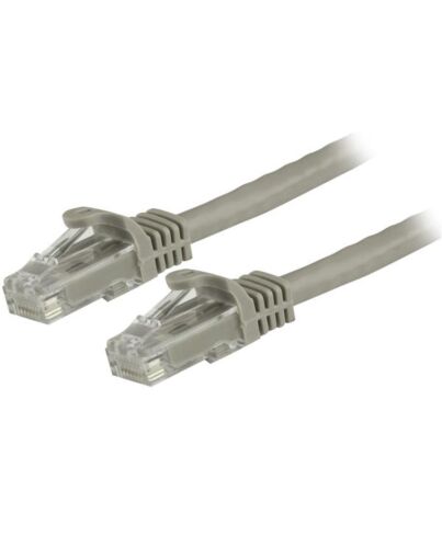StarTech.com 1.5m CAT6 Ethernet Cable - Grey CAT 6 Gigabit Ethernet Wire -250MHz 100W PoE RJ45 UTP Network/Patch Cord Snagless w/Strain Relief Individually Tested N6PATC150CMGR