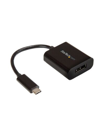 StarTech.com USB C to DisplayPort Adapter - 4K 60Hz/8K 30Hz - USB Type-C to DP 1.4 HBR2 Adapter Dongle - Compact USB-C (DP Alt e) Monitor Video Converter - Thunderbolt 3 Compatible CDP2DP