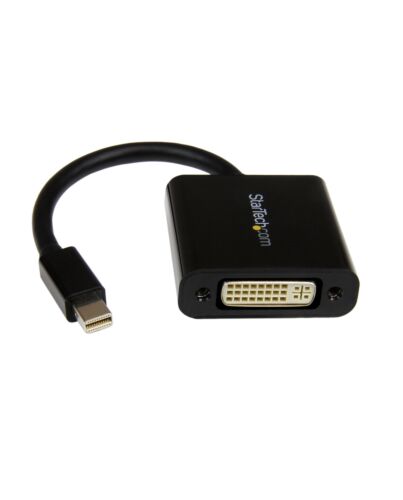 StarTech.com Mini DisplayPort to DVI Adapter - Mini DP to DVI-D Converter - 1080p Video - mDP or Thunderbolt 1/2 Mac/PC to DVI Monitor - Compact mDP 1.2 to DVI Single-Link Adapter Dongle MDP2DVI3
