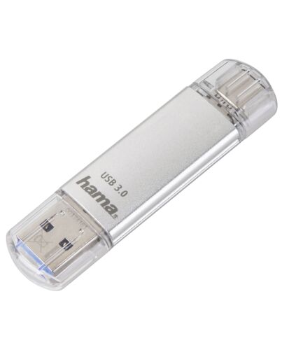 Hama C-Laeta USB flash drive 256 GB USB Type-A / USB Type-C 3.2 Gen 1 (3.1 Gen 1) Silver 00181075