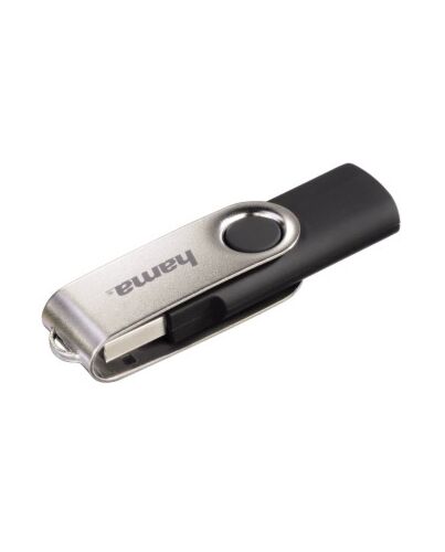 Hama Rotate 128GB USB 2.0 USB flash drive USB Type-A Black, Silver 00108071