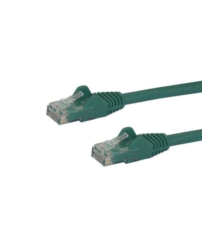 StarTech.com 10m CAT6 Ethernet Cable - Green CAT 6 Gigabit Ethernet Wire -250MHz 100W PoE RJ45 UTP Network/Patch Cord Snagless w/Strain Relief Individually Tested N6PATC10MGN