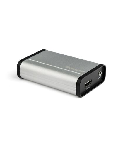 StarTech.com HDMI to USB C Video Capture Device 1080p 60fps - UVC - External USB 3.0 Type-C Capture/Live Streaming - HDMI Audio/Video Recorder Adapter - Works with USB-C/USB-A/Thunderbolt 3 - TAA UVCHDCAP