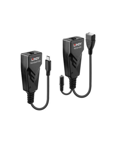 Lindy 100m USB 2.0 Type C Cat.6 Extender 43390