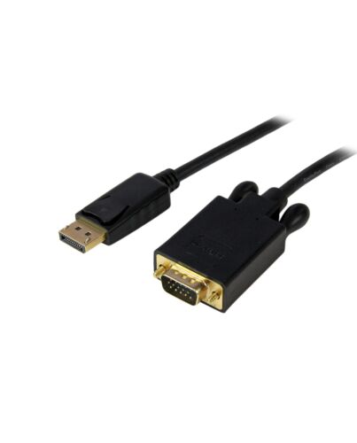 StarTech.com 6ft (1.8m) DisplayPort to VGA Cable - Active DisplayPort to VGA Adapter Cable - 1080p Video - DP to VGA Monitor Cable - DP 1.2 to VGA Converter - Latching DP Connector DP2VGAMM6B