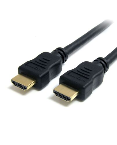StarTech.com 2m HDMI Cable - 4K High Speed HDMI Cable with Ethernet - 4K 30Hz UHD HDMI Cord - 10.2 Gbps Bandwidth - HDMI 1.4 Video / Display Cable M/M 28AWG - HDCP 1.4 - Black HDMM2MHS