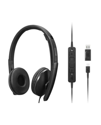 Lenovo 4XD1M45627 headphones/headset Wired Head-band USB Type-C Black 4XD1M45627