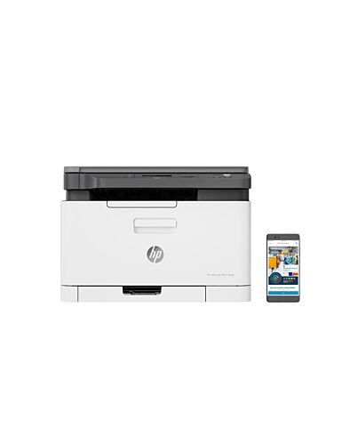 HP Laser 178nw Wireless Multifunction Color Printer, Copier, Scanner; Duplex 4ZB96A#ABU